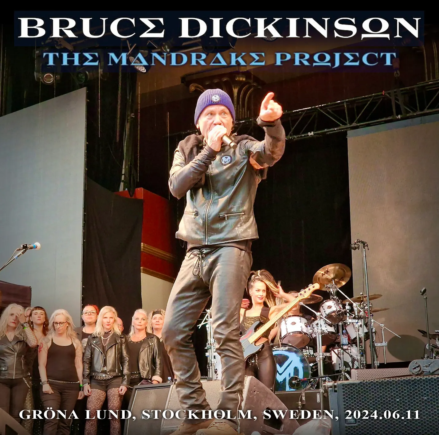 Bruce Dickinson, Stockholm 2024: cover art, front
