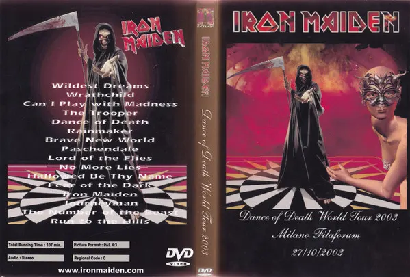 Iron Maiden, Milan 2003: cover art, front