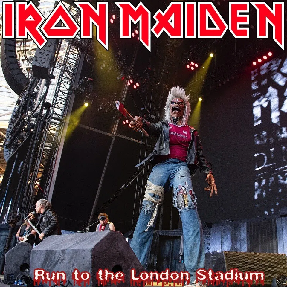 Iron Maiden, London 2025: cover art, front