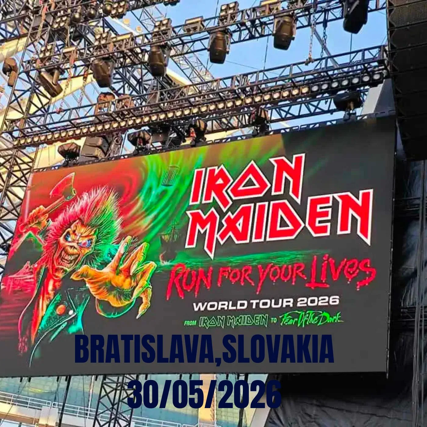 Iron Maiden, Bratislava 2026: cover artwork