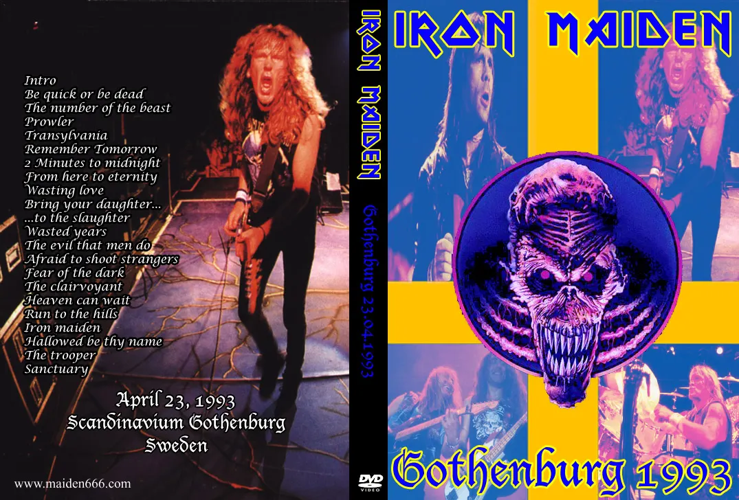 Iron Maiden, Gothenburg 1993: cover art, front