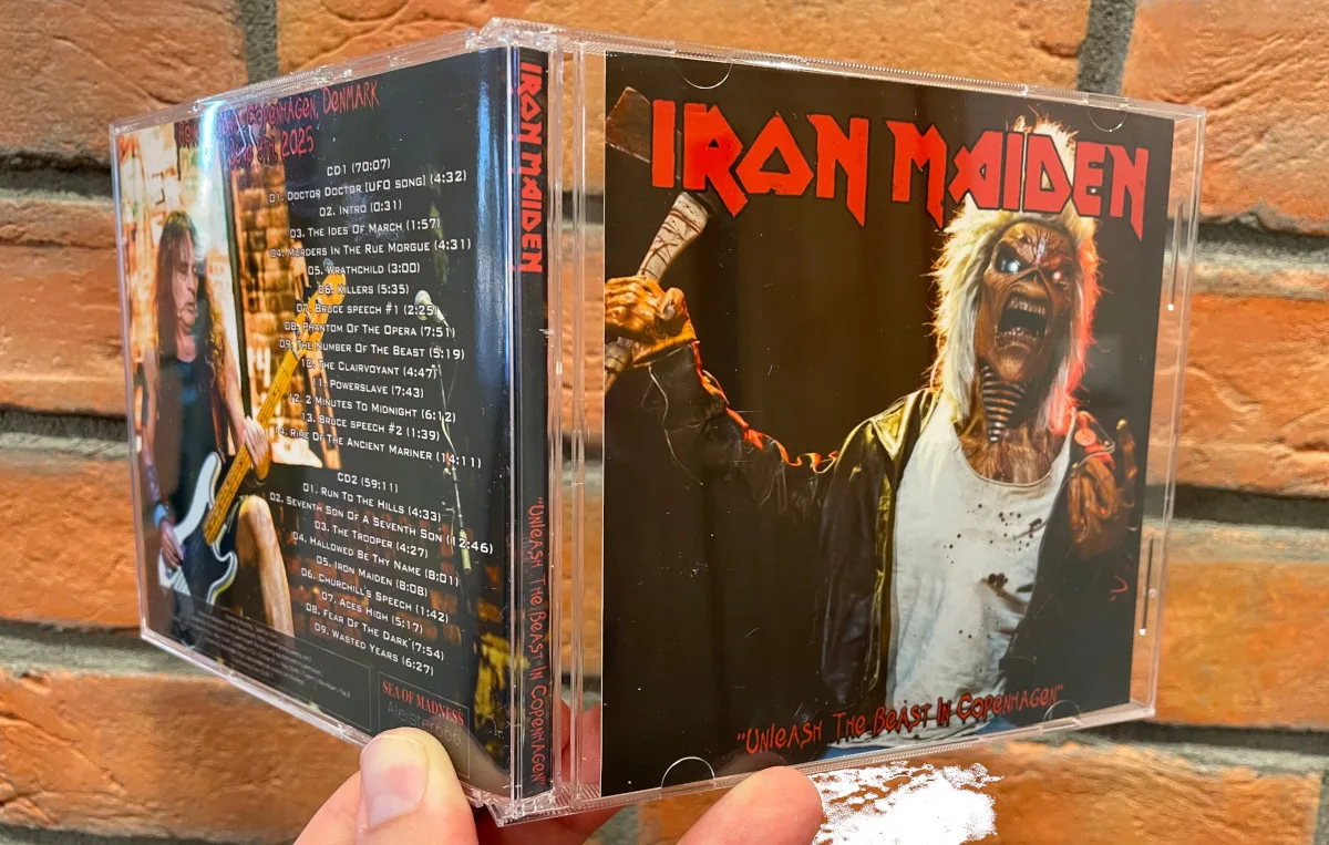 Iron Maiden, Copenhagen 2025: the physical release in hand