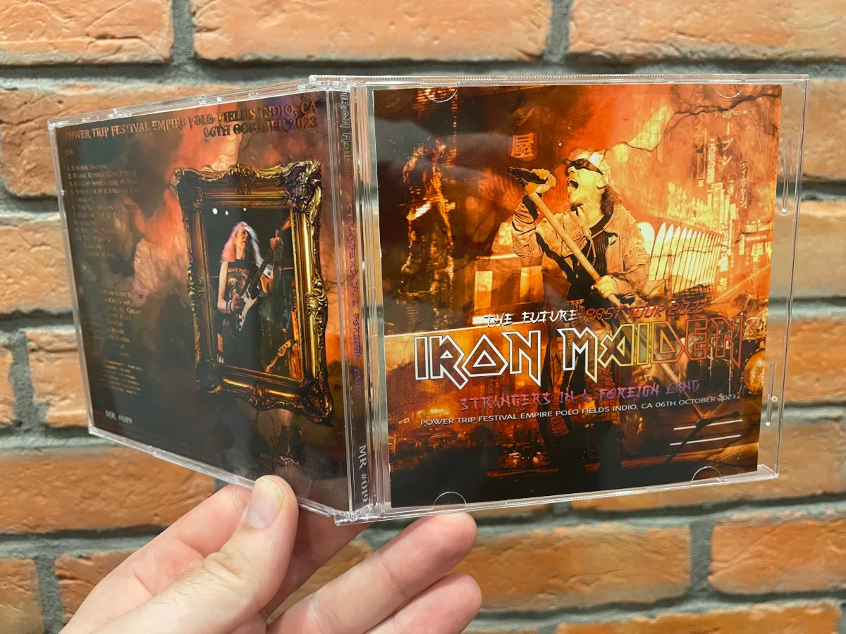 Iron Maiden, Indio 2023: the physical release in hand