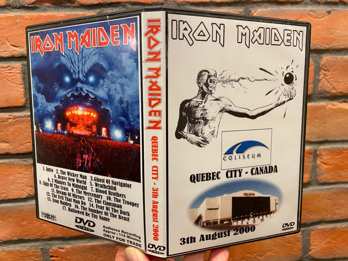 Iron Maiden 2000-08-03 Quebec, Canada DVD Bootleg