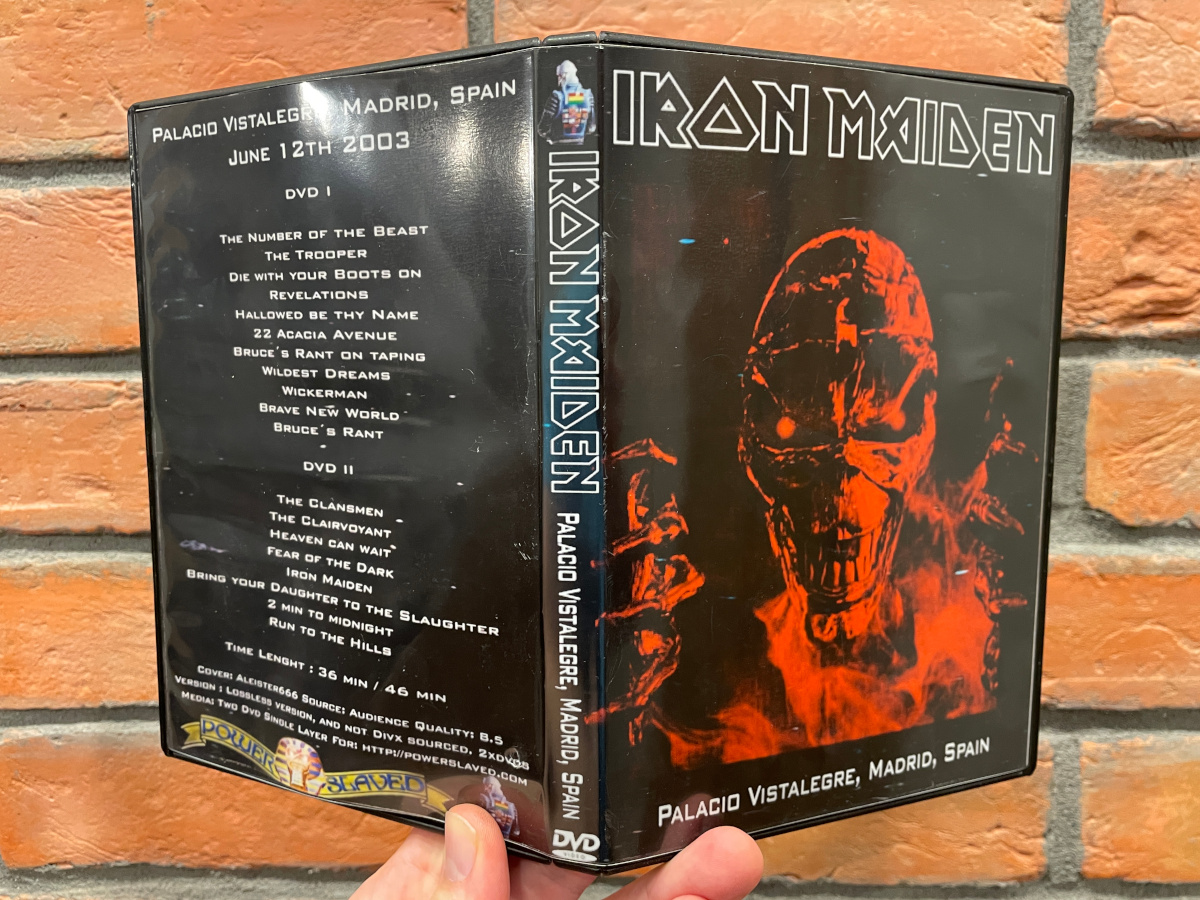 Iron Maiden 2003-06-12 Madrid, Palacio Vistalegre, Spain, 2 DVD Bootleg