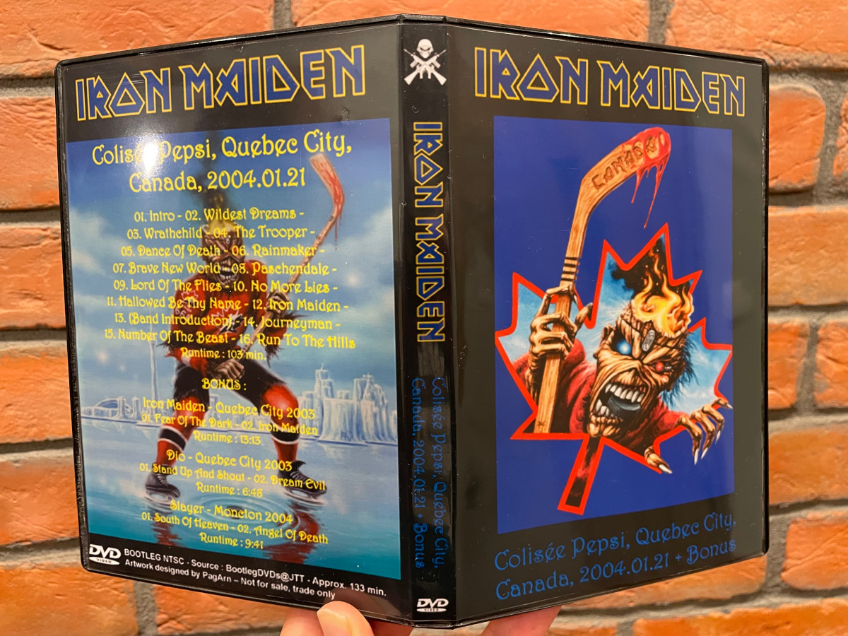 Iron Maiden 2004-01-21 Quebec City, Colisée De Quebec, Canada DVD Bootleg