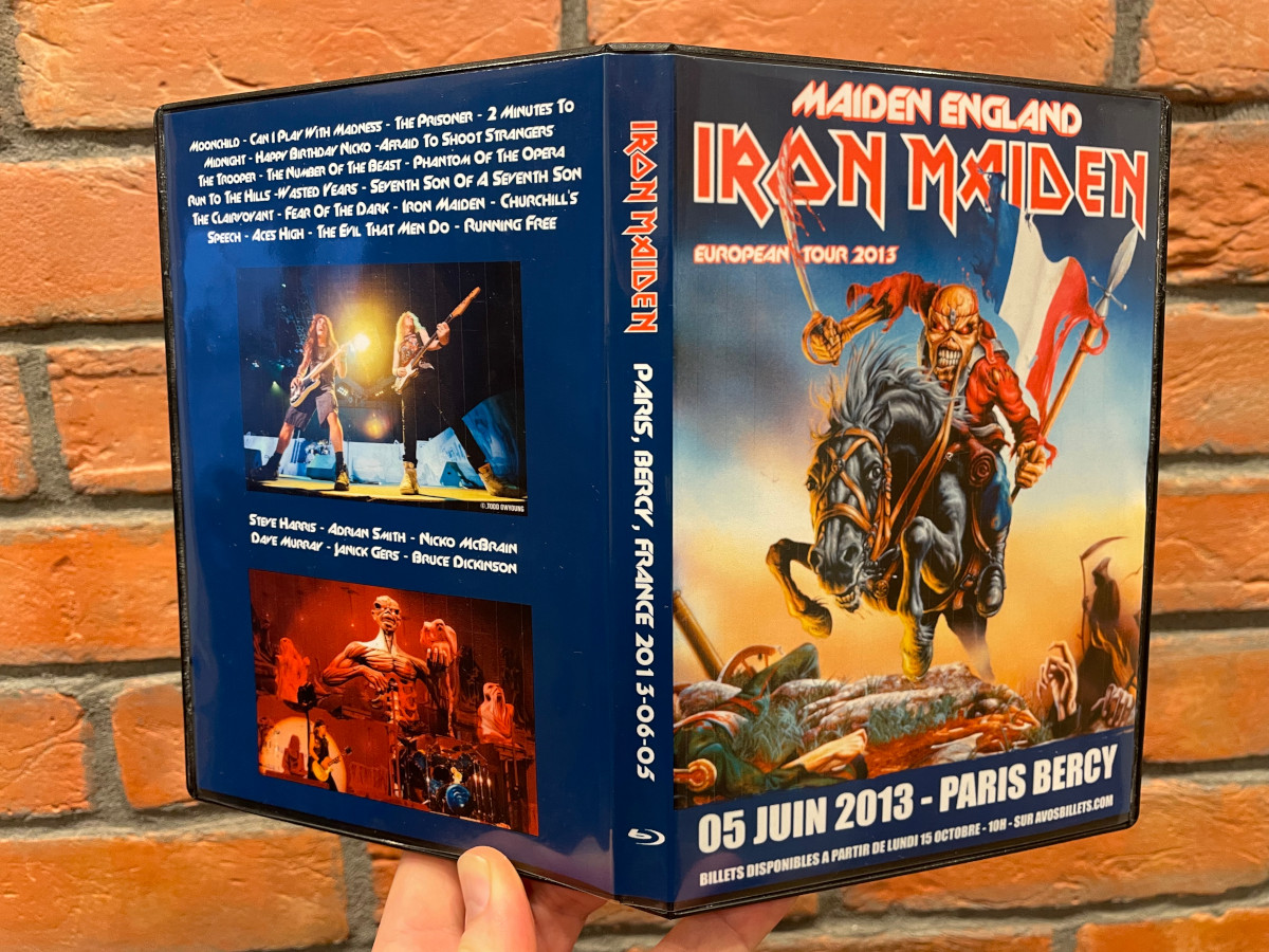 Iron Maiden 2013-06-05 Paris, Bercy, France, Blu-ray Bootleg