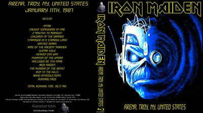 Iron Maiden 1987-01-11 Troy, New York, Arena, USA, Blu-ray Bootleg