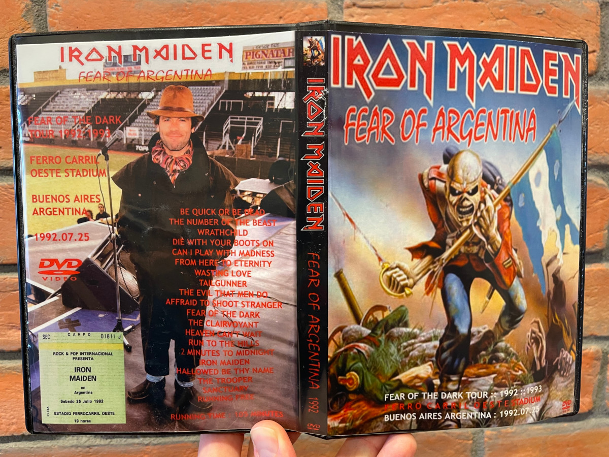 Iron Maiden 1992-07-25 Buenos Aires, Ferrocarill Oeste, Argentina, DVD Bootleg