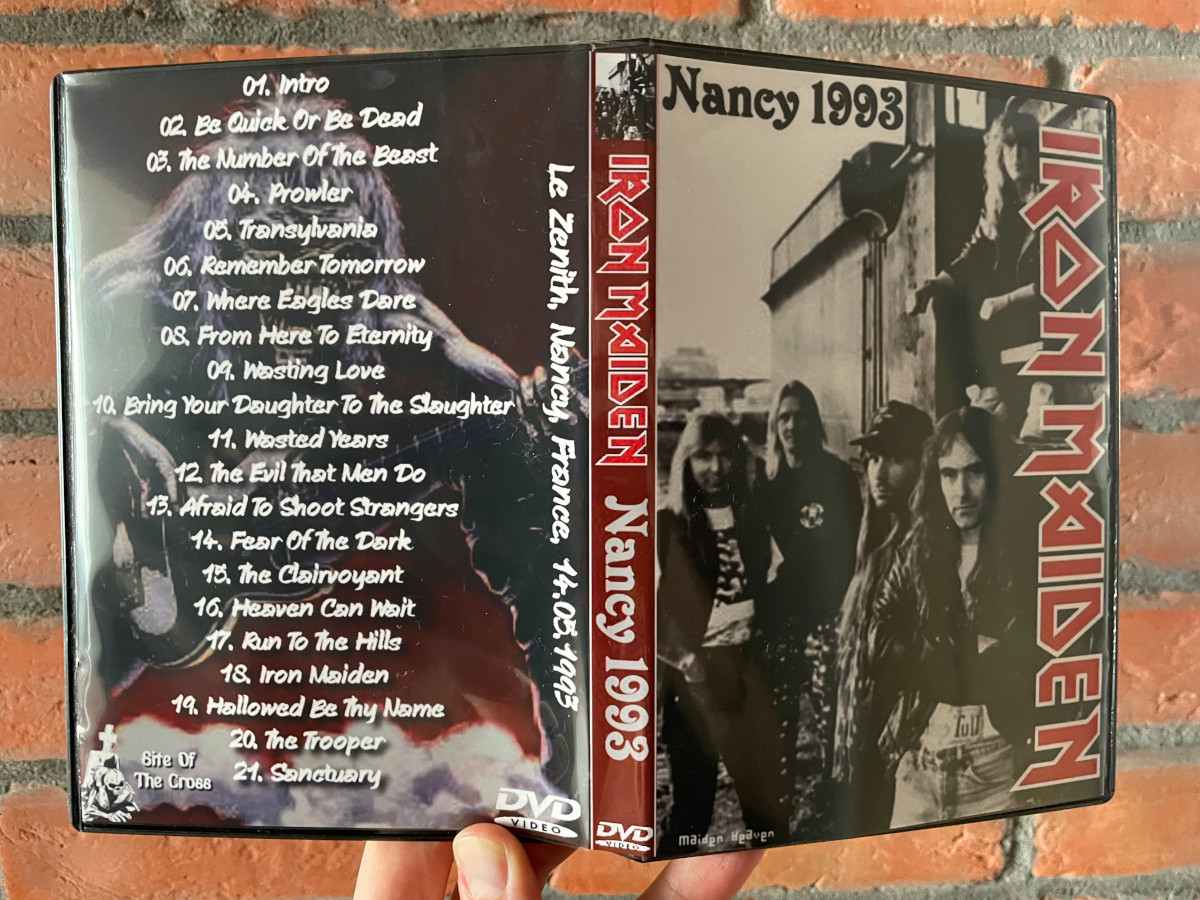 Iron Maiden 1993-05-14 Nancy, France, DVD Bootleg