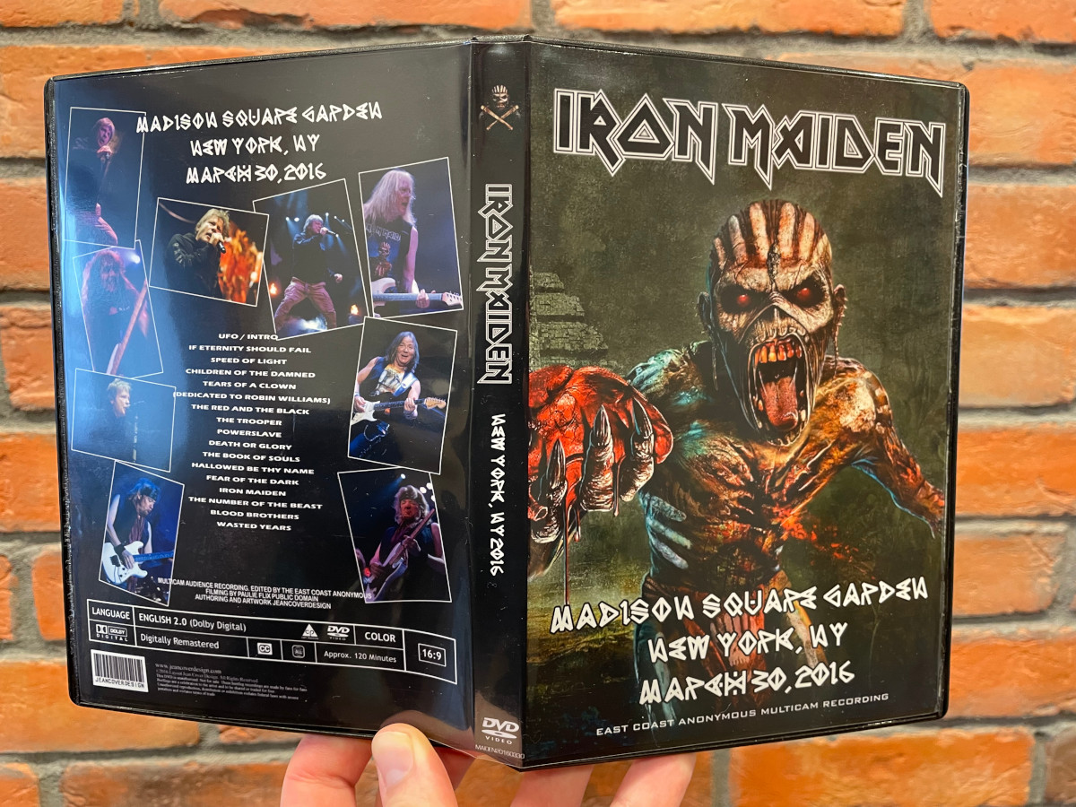 Iron Maiden 2016-03-30 New York, Madison Square Garden, USA, DVD Bootleg