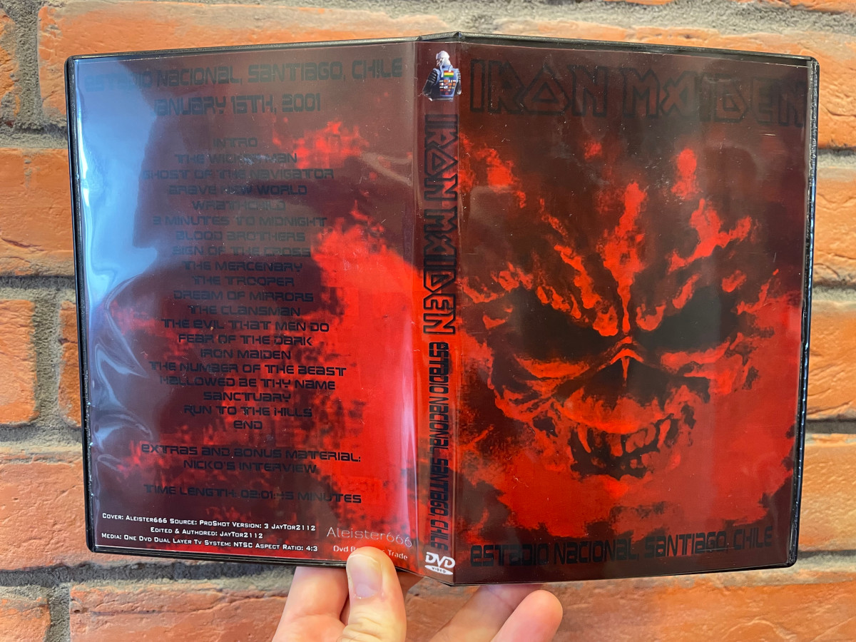Iron Maiden 2001-01-15 Santiago, Estadio Chile, Chile, DVD Bootleg